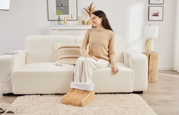 전기 발과 다리 따뜻한