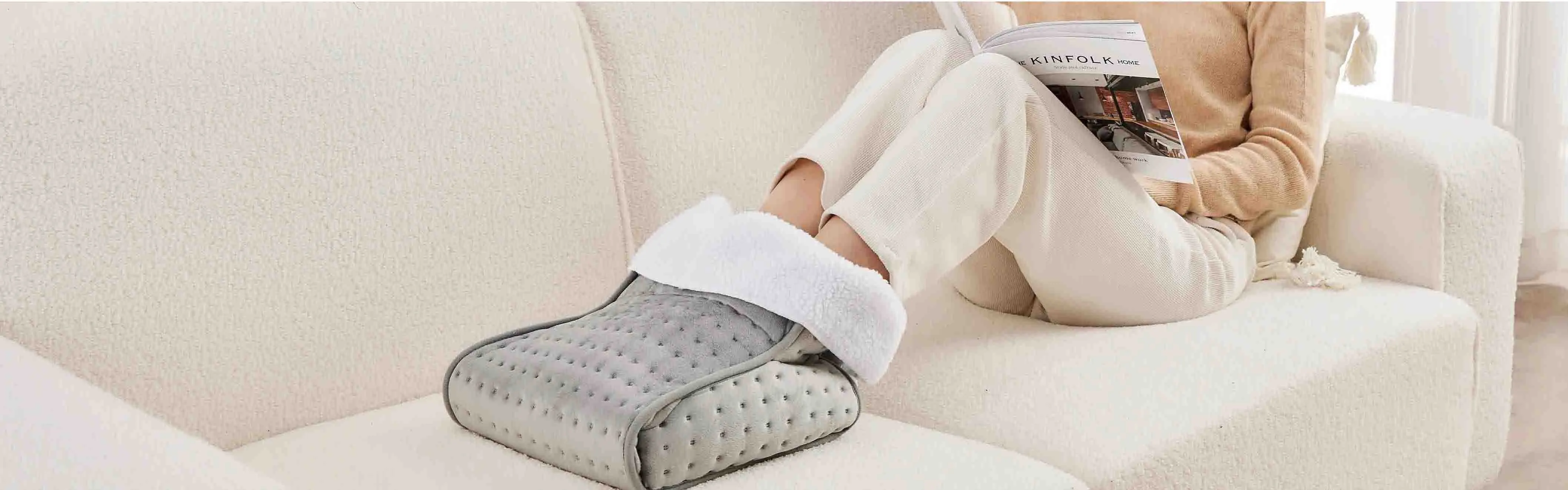 전기 발과 다리 따뜻한